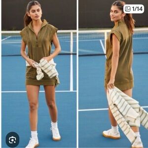 Olive Green Mini Dress